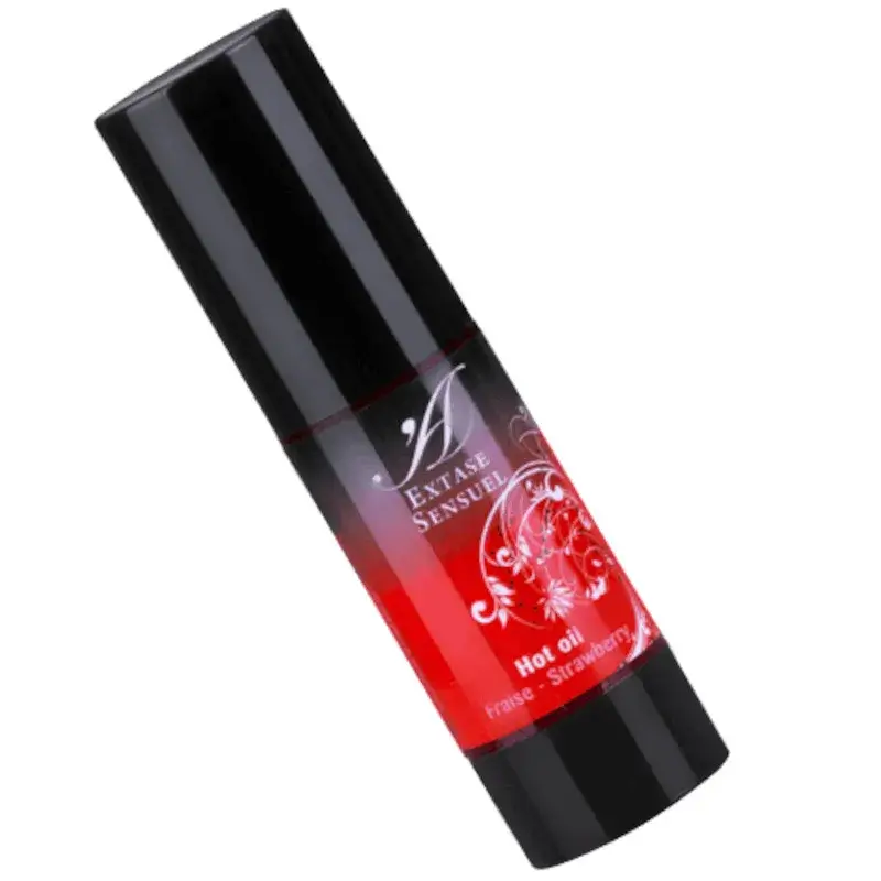 Olio da massaggio alla fragola ad effetto riscaldante 30 ml EXTASE SENSUEL