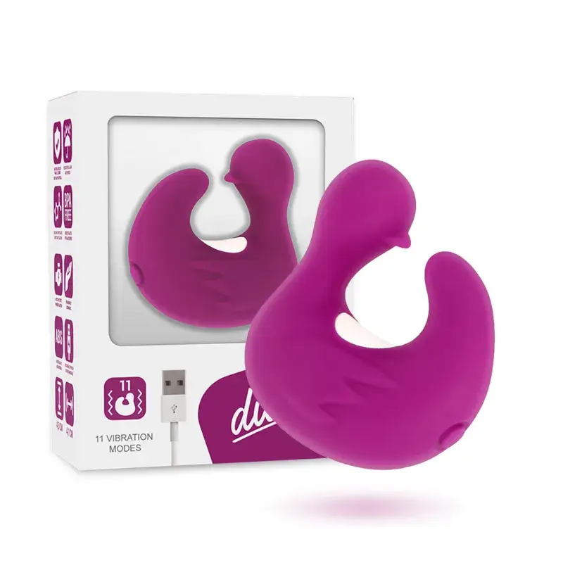 Paperella vibratore da dito viola Ducky Cover Me