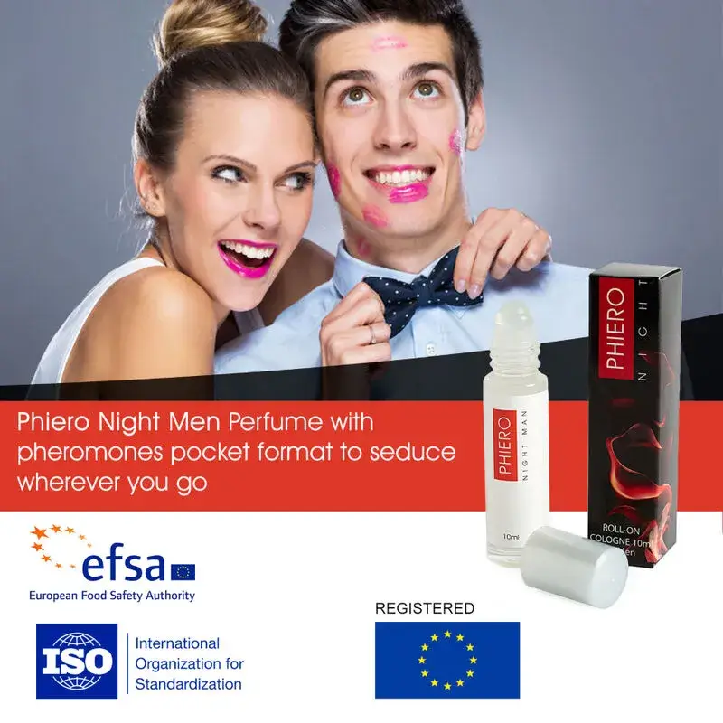 Profumo afrodisiaco ai feromoni da uomo PHIERO NIGHT 500cosmetics roll-on da 10 ml