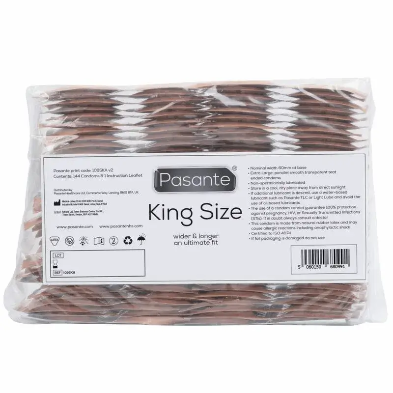 Sacchetto da 144 Preservativi XL King Size Pasante