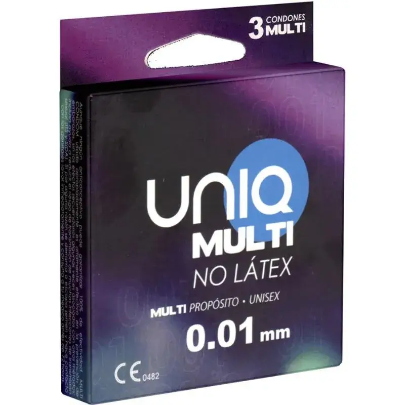 Preservativi senza lattice UNIQ MULTI 3 profilattici