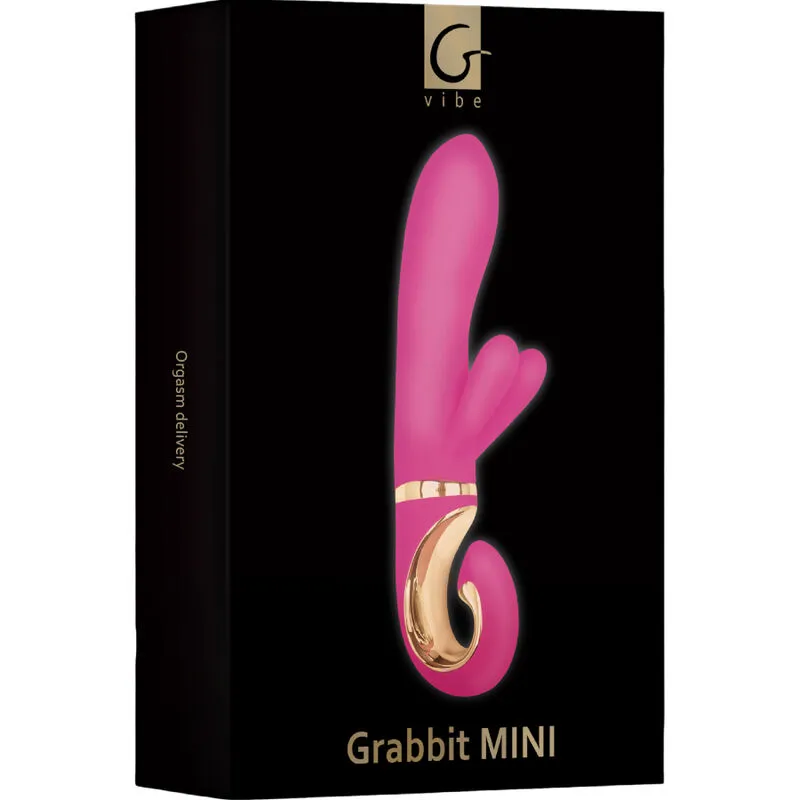 Vibratore rabbit in silicone rosa ‘Grabbit MINI’ G-VIBE
