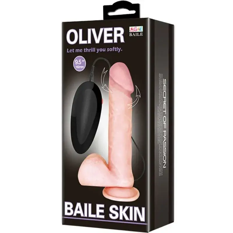 Vibratore realistico rotante da 19 cm ‘OLIVER’ BAILE