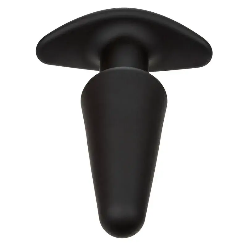 Anal plug conico vibrante in silicone nero 'ROCK BOTTOM' CALEXOTICS