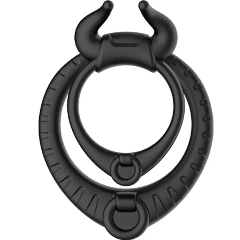 Anelli neri per pene e testicoli BULL’S PASION ARMONY