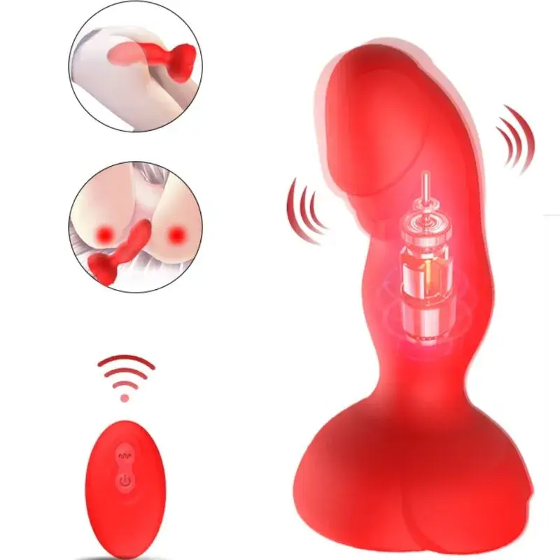 Dildo vibrante anale e/o vaginale Rosso ARMONY