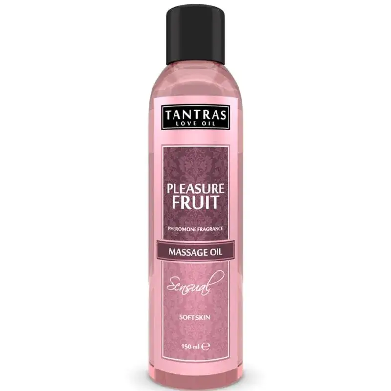Olio da massaggio con feromoni aromatizzato alla frutta ‘TANTRAS LOVE OIL’ INTIMATELINE