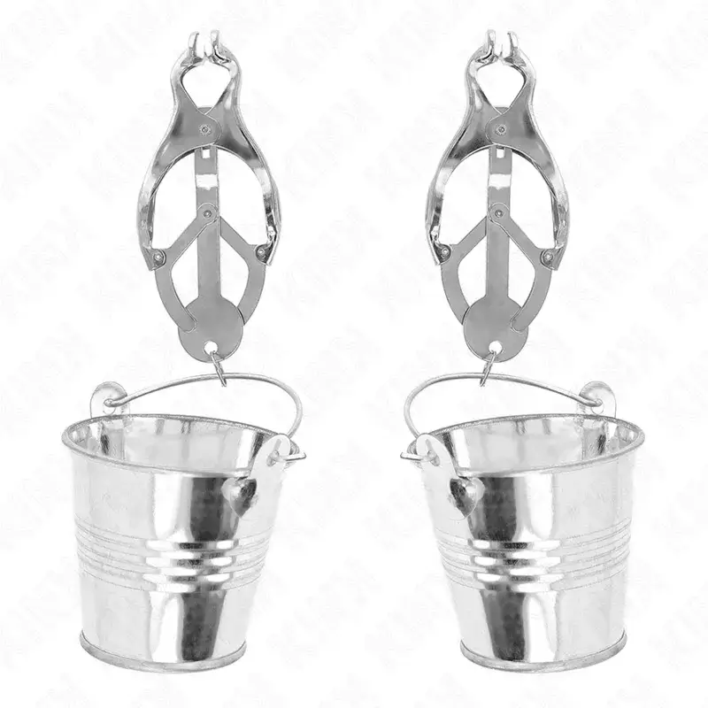 Pinze per capezzoli stile “Trifoglio giapponese” con secchielli KINK