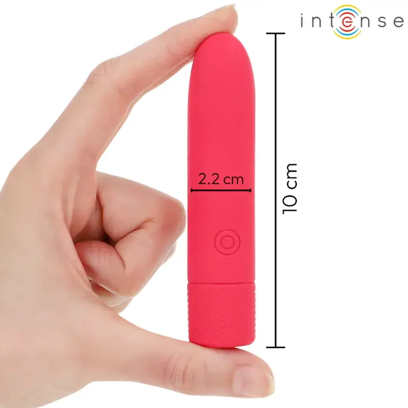 Vibratore bullet rosso ricaricabile 10 x 2,2 cm ‘SYMONE’ INTENSE