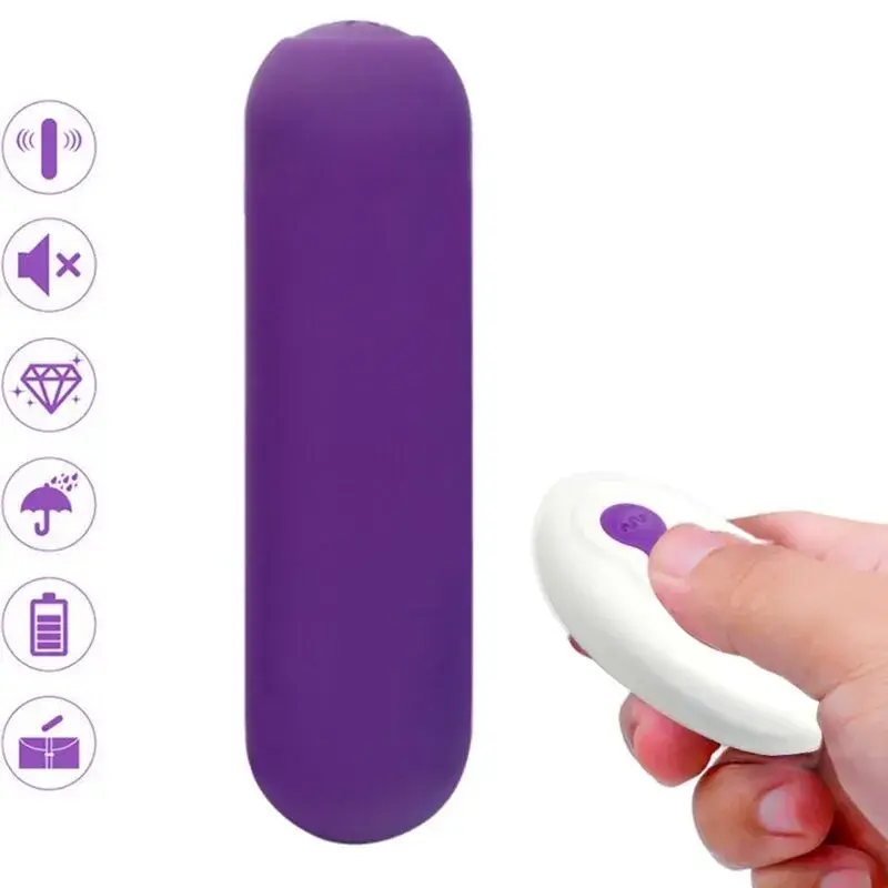 Vibratore bullet in silicone viola con telecomando SPLASH JOIE ARMONY