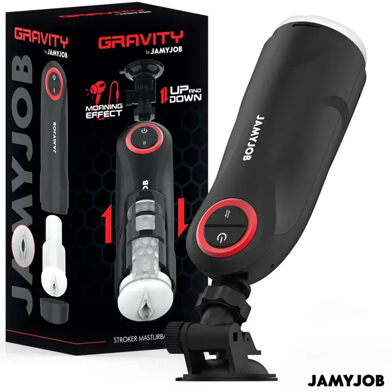 Masturbatore automatico con spinte e aspirazione GRAVITY JAMYJOB