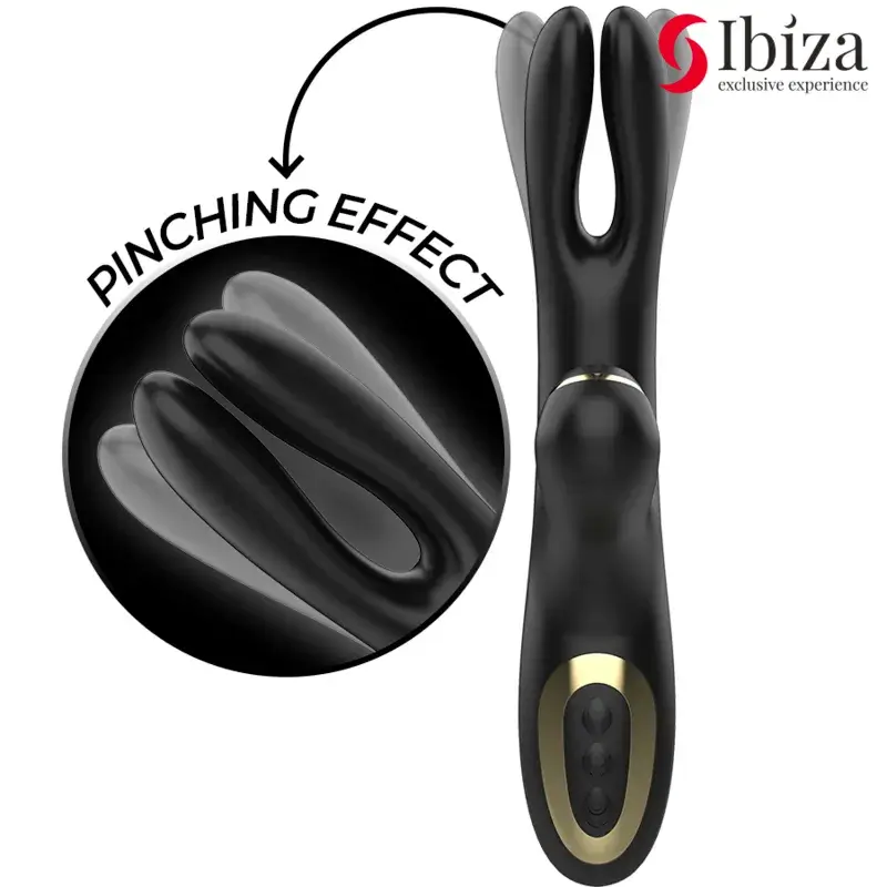 Doppio vibratore Rabbit con succhia clitoride IBIZA