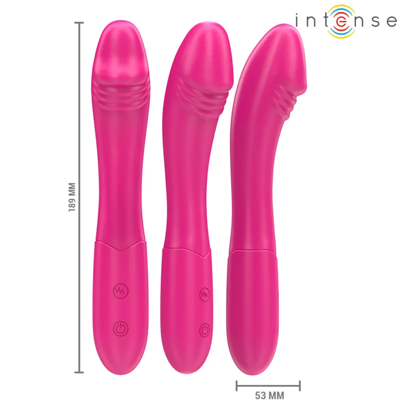 Vibratore femminile rosa per il punto G da 18,9 cm ‘BELINDA’ INTENSE