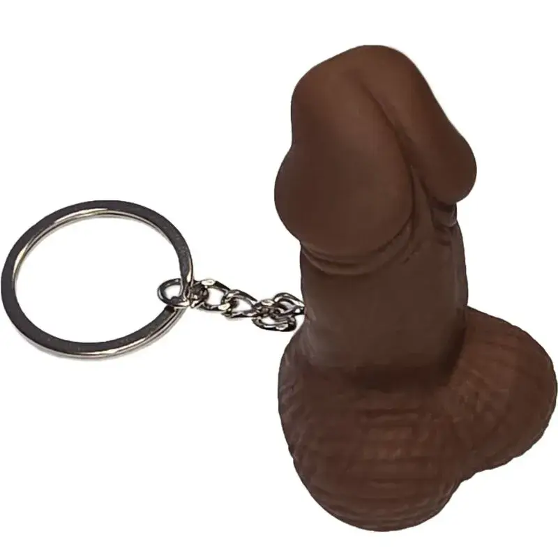 Portachiavi a forma di pene marrone DIABLO PICANTE
