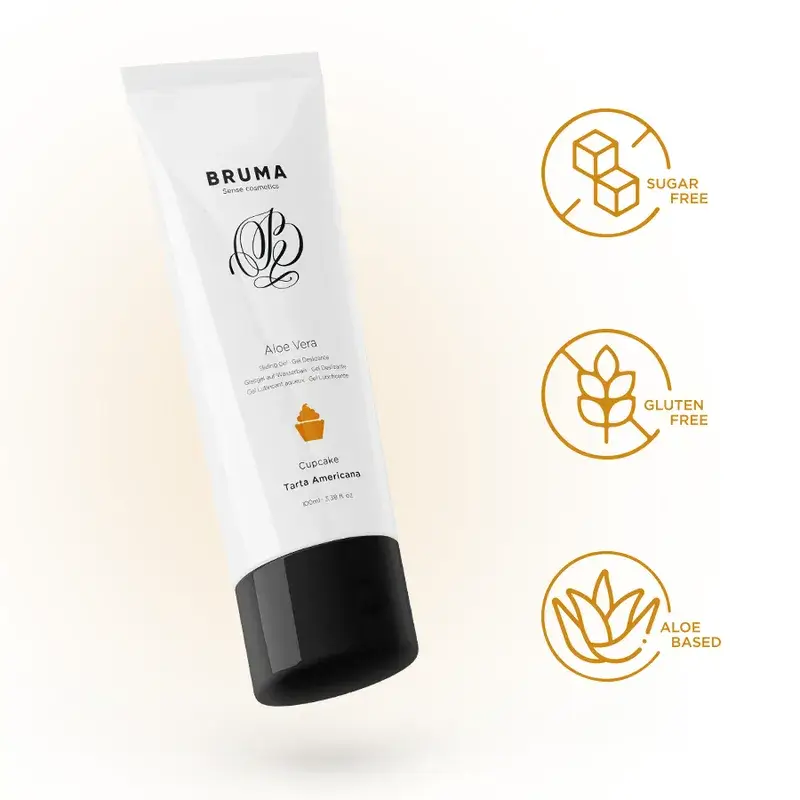 Gel lubrificante all’Aloe Vera gusto Cupcake BRUMA 100 ml