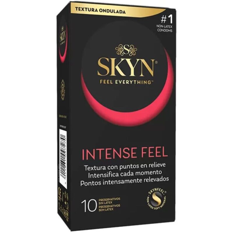 10 preservativi stimolanti senza lattice SKYN