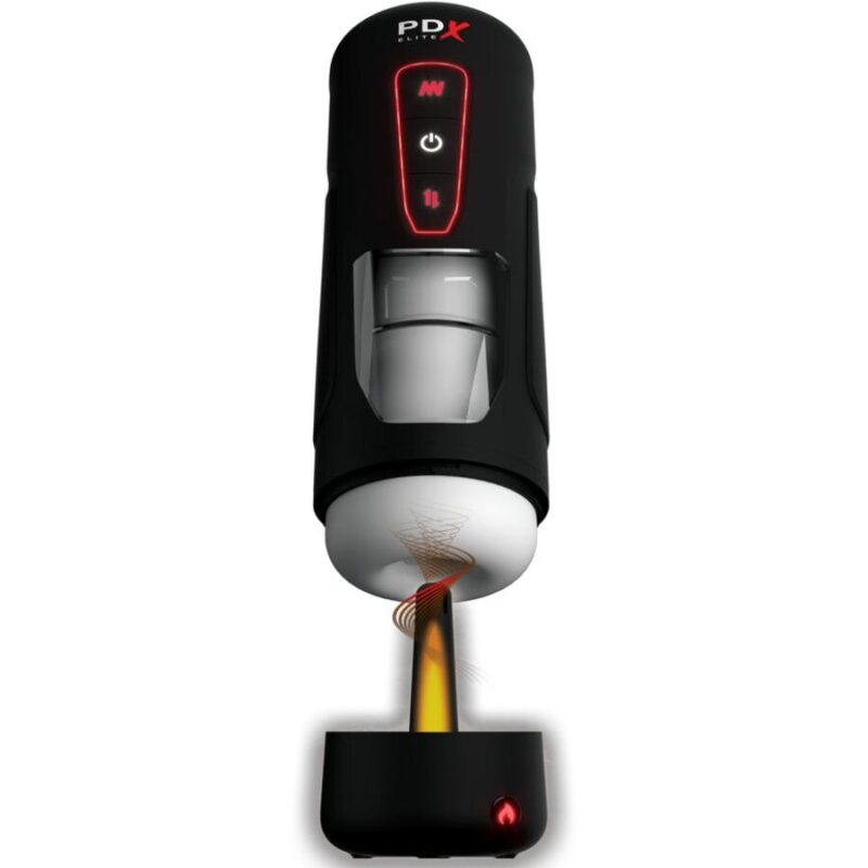 Masturbatore automatico vibrante con spinte ‘Milk Me Hotter’ PDX ELITE di PIPEDREAM