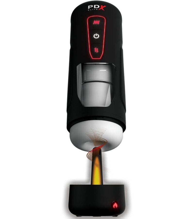 Masturbatore automatico vibrante con spinte ‘Milk Me Hotter’ PDX ELITE di PIPEDREAM