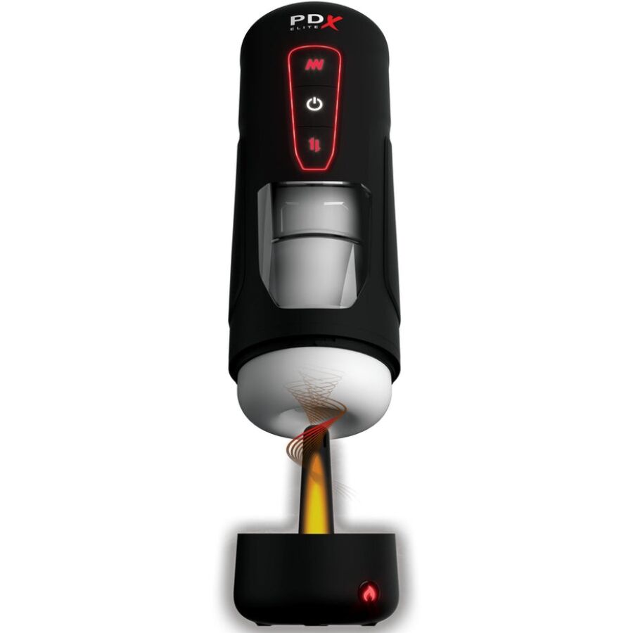 Masturbatore automatico vibrante con spinte ‘Milk Me Hotter’ PDX ELITE di PIPEDREAM
