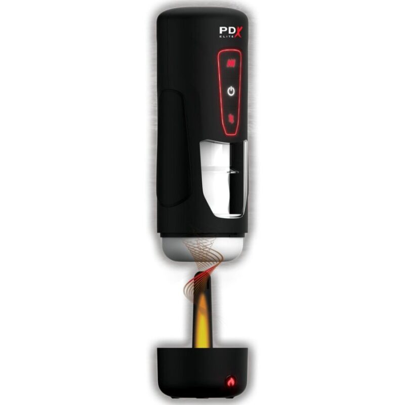 Masturbatore automatico vibrante con spinte ‘Milk Me Hotter’ PDX ELITE di PIPEDREAM