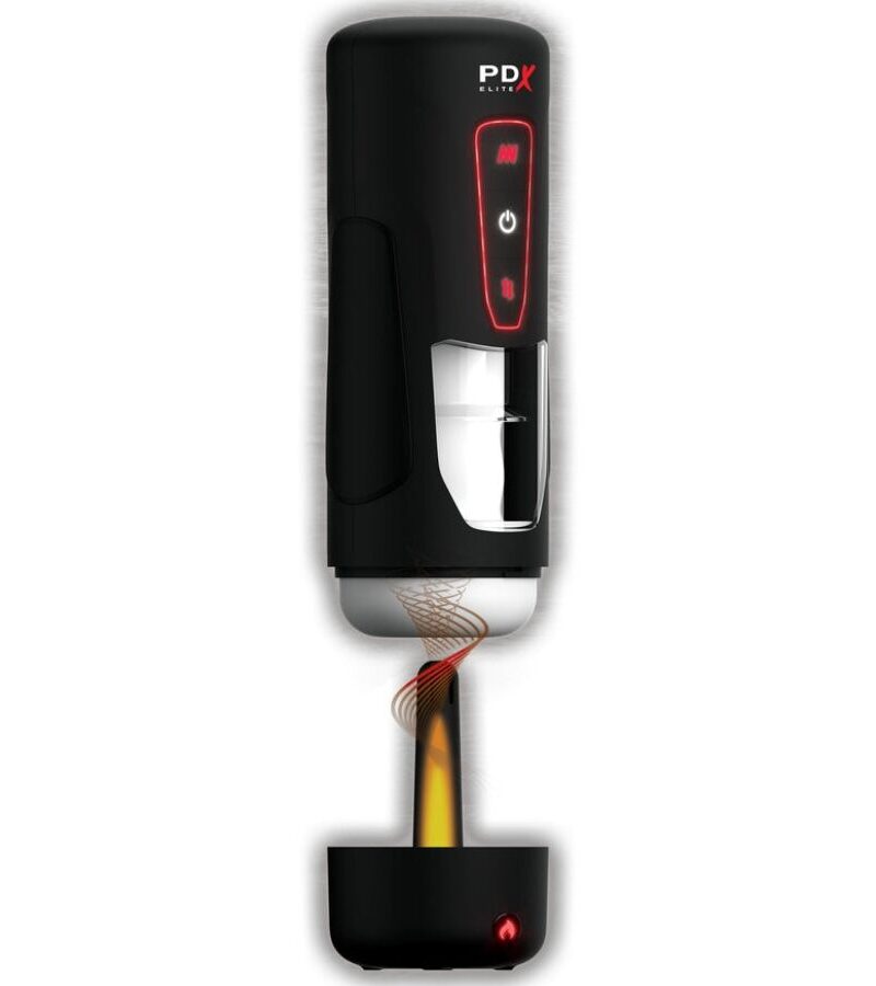 Masturbatore automatico vibrante con spinte ‘Milk Me Hotter’ PDX ELITE di PIPEDREAM
