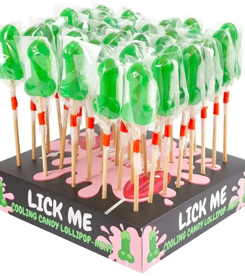 40 Lecca lecca alla menta con effetto freddo a forma di pene SECRETPLAY