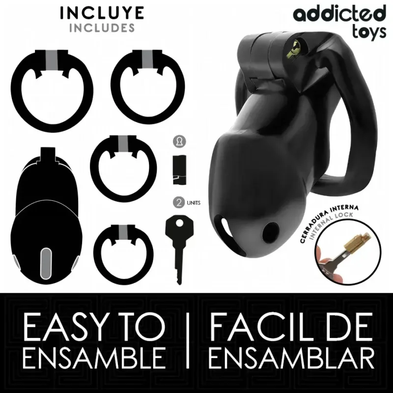 Gabbia per pene 'MINDNIGHT CELL' Taglia M - ADDICTED TOYS