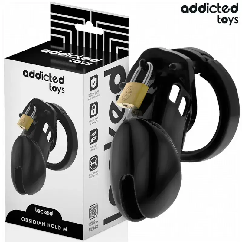 Gabbia per pene ‘OBSIDIAN HOLD’ taglia M ADDICTED TOYS
