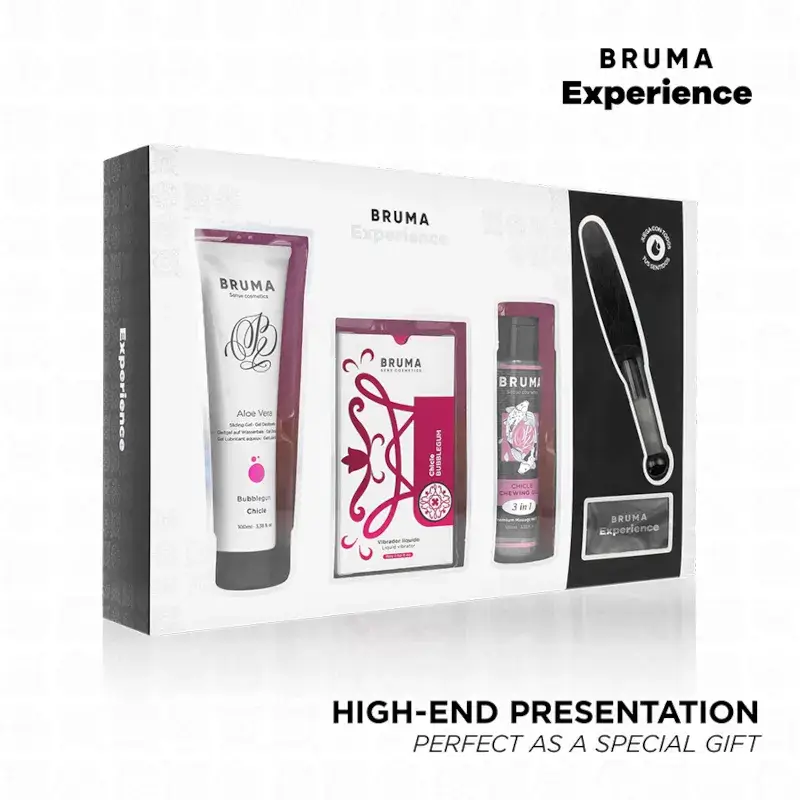 Kit erotico gusto Chewing gum con vibratore liquido BRUMA EXPERIENCE
