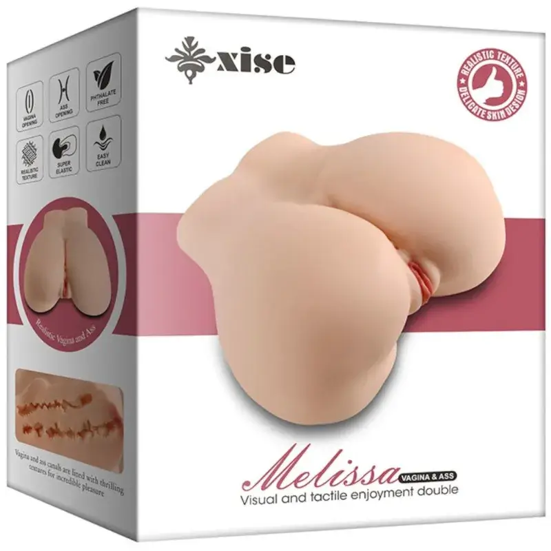 Masturbatore realistico con vagina e ano ‘MELISSA’ XISE