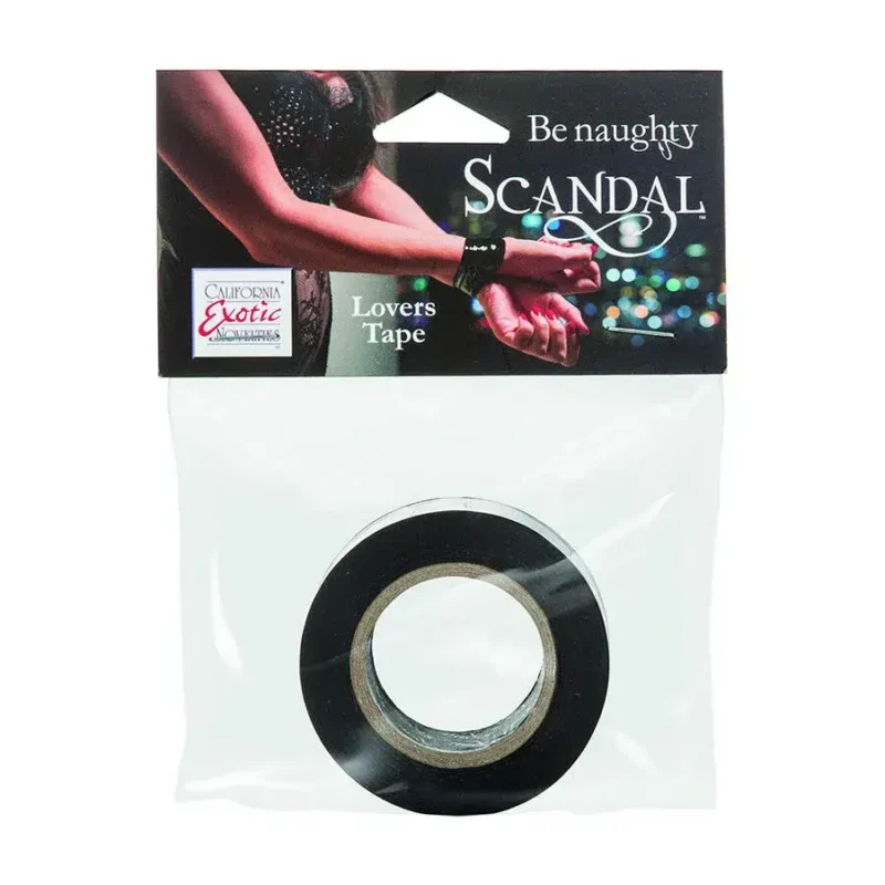Nastro adesivo nero per bondage da 15 metri ‘Scandal® Lovers Tape’ CALEXOTICS