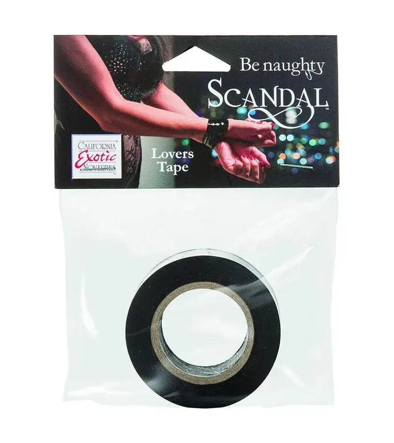 Nastro adesivo nero per bondage da 15 metri ‘Scandal® Lovers Tape’ CALEXOTICS
