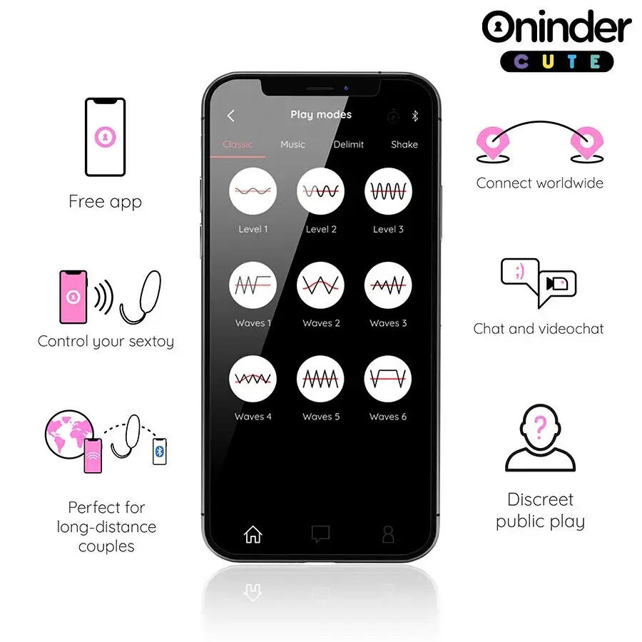 Ovetto rotante e vibrante con App - ONINDER CUTE