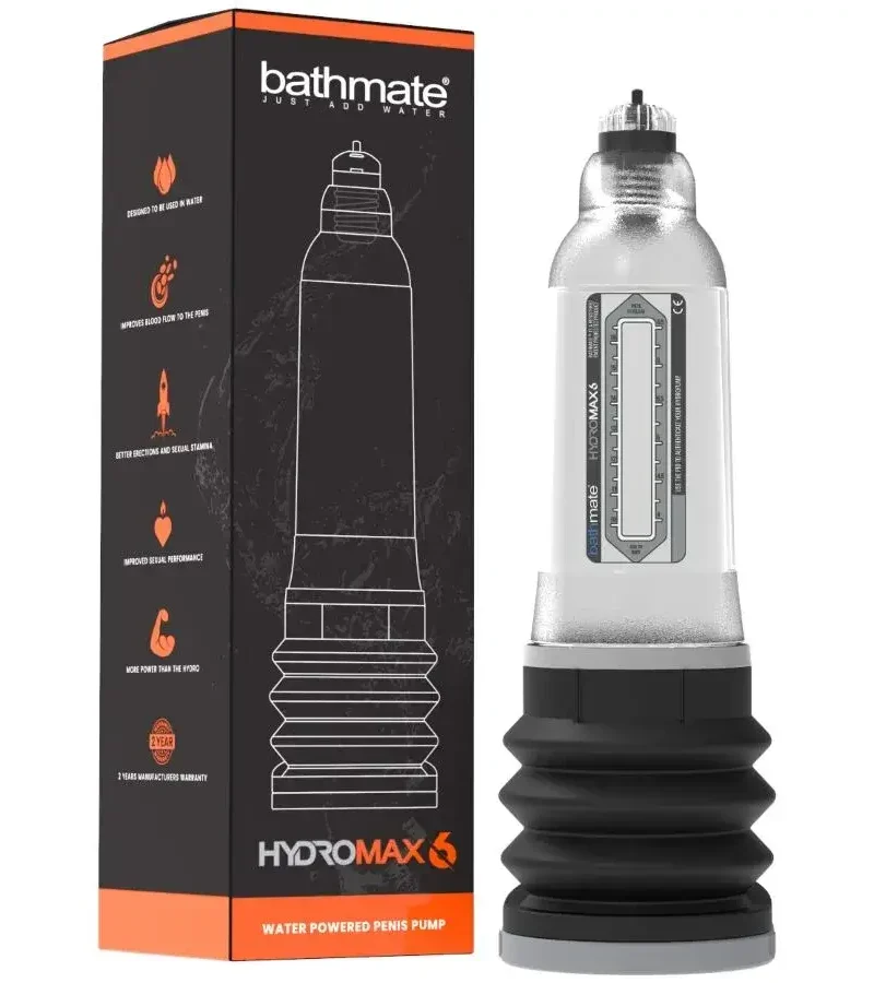 Pompa per ingrandire il pene HYDROMAX 6 TRASPARENTE BATHMATE