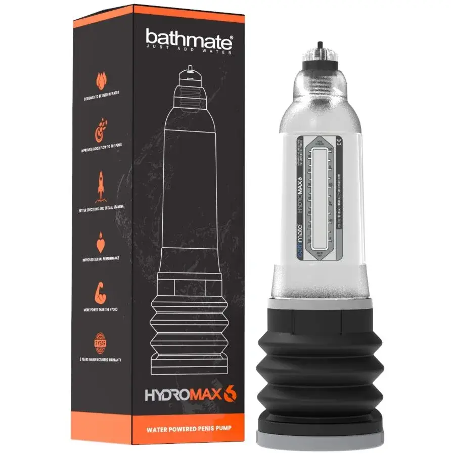 Pompa per ingrandire il pene HYDROMAX 6 TRASPARENTE BATHMATE