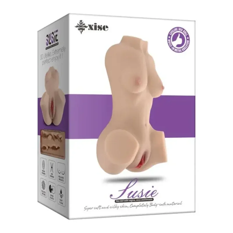 Torso realistico femminile con ano e vagina ‘Susie’ XISE