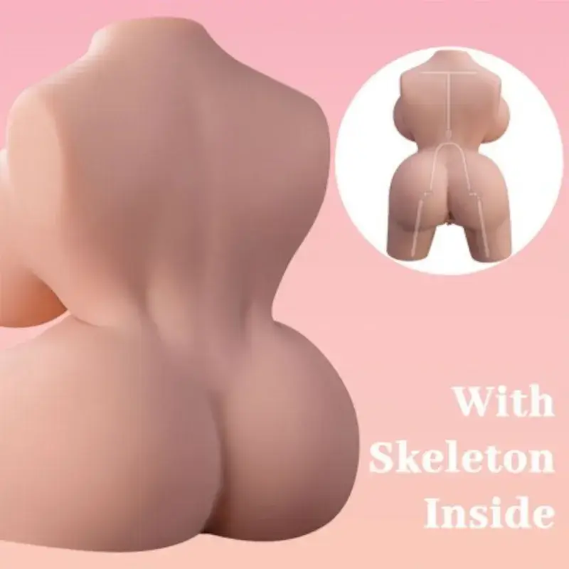 Torso realistico vibrante con vagina, ano e seno ‘FRIEDA’ XISE