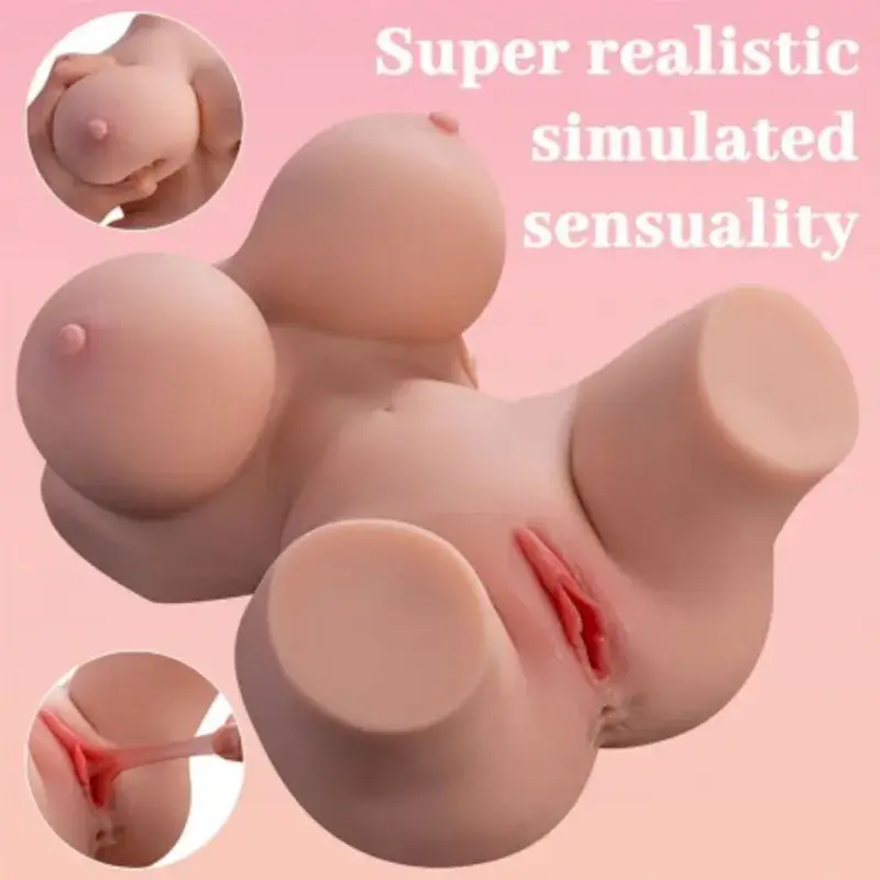 Torso realistico vibrante con vagina, ano e seno ‘FRIEDA’ XISE