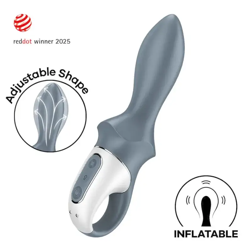 Vibratore anale gonfiabile Satisfyer Air Pump Booty 1 grigio