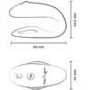 Vibratore per coppie in silicone viola ricaricabile con telecomando ‘SYNC O’ WE-VIBE