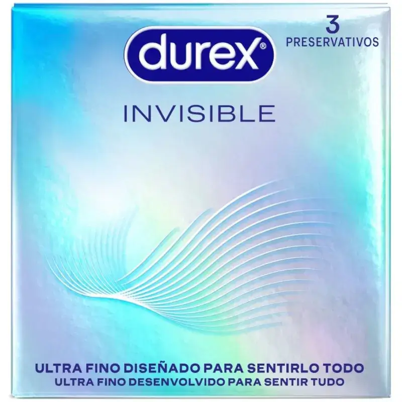 Confezione da 3 Preservativi sottili DUREX INVISIBLE