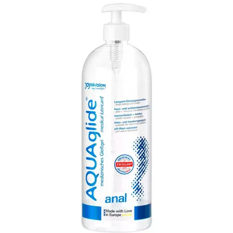 Gel lubrificante a base d’acqua specifico per il sesso anale da 1000 ml AQUAglide anal