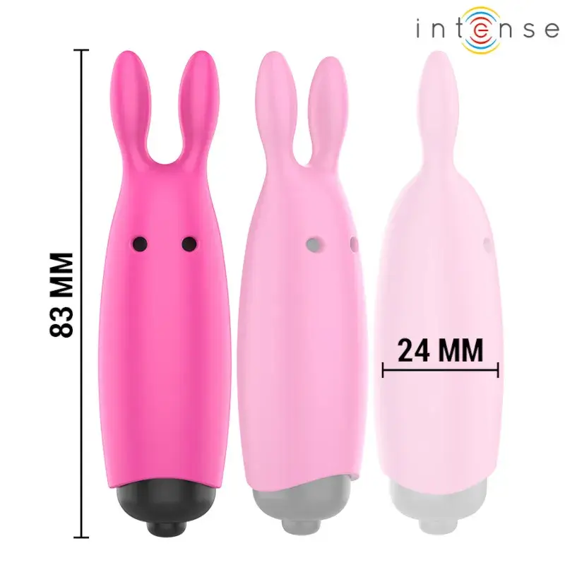 Mini vibratore clitorideo in silicone rosa ‘HOPPER’ INTENSE