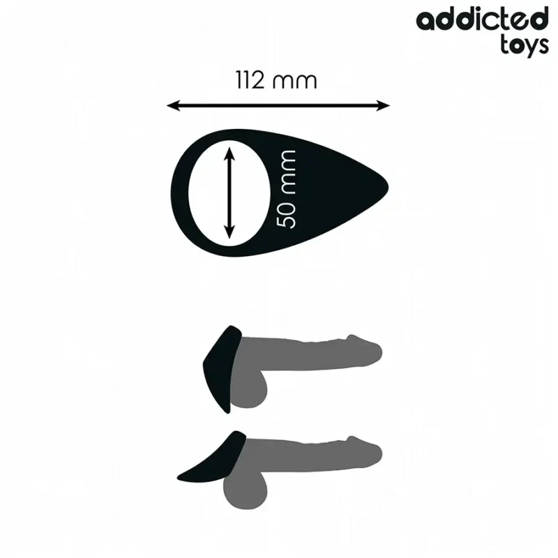 Anello per il pene a forma di Lacrima ADDICTED TOYS