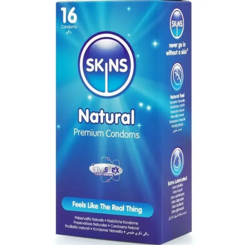 16 Preservativi ‘Natural’ SKINS