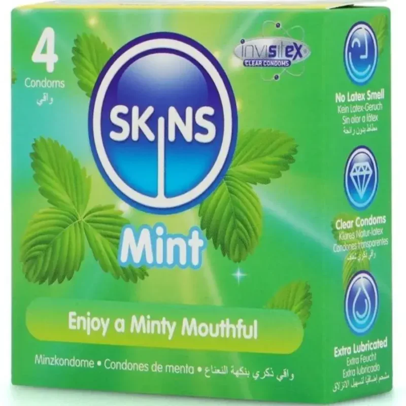 4 Preservativi alla Menta ‘MINT’ SKINS