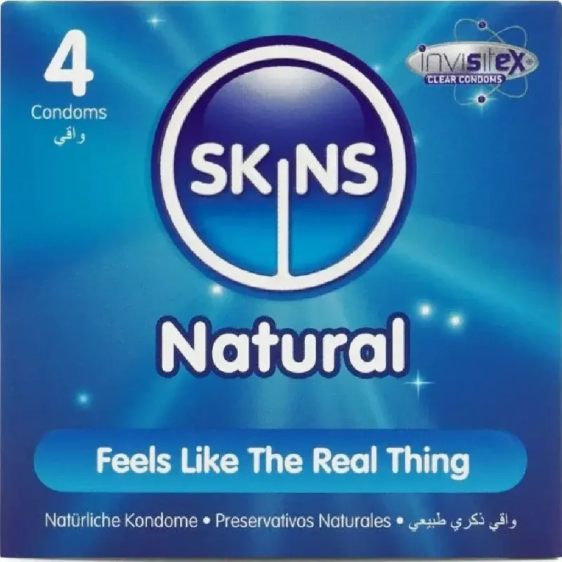 4 Preservativi ‘Natural’ SKINS