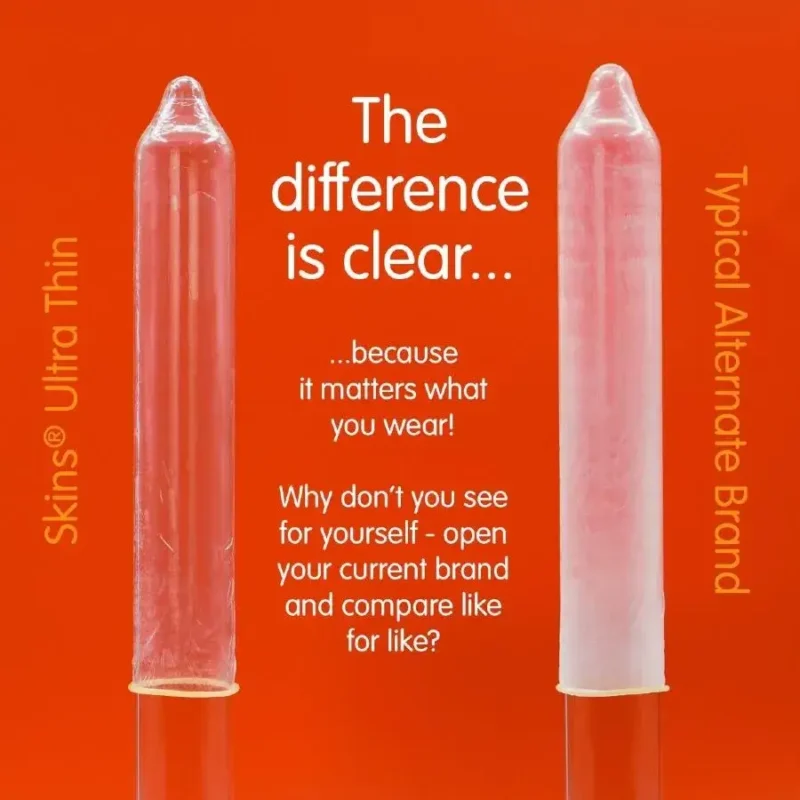 4 Preservativi ultra sottili ‘Ultra Thin’ SKINS