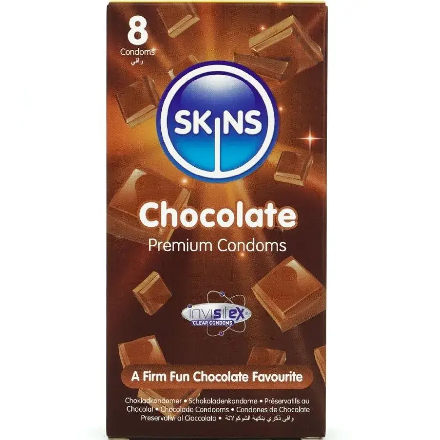 8 Preservativi al cioccolato SKINS