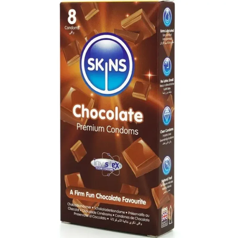 8 Preservativi al cioccolato SKINS